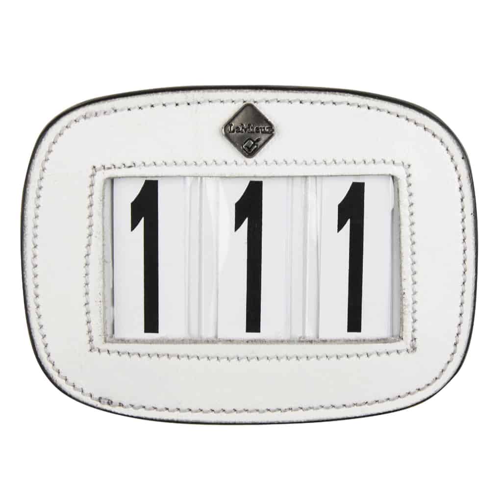 LeMieux Hamag Saddle Pad Square Number Holder White