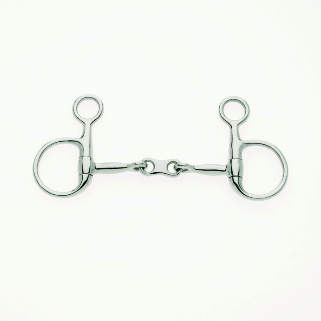 French Link Hanging Cheek Baucher Snaffle Bit