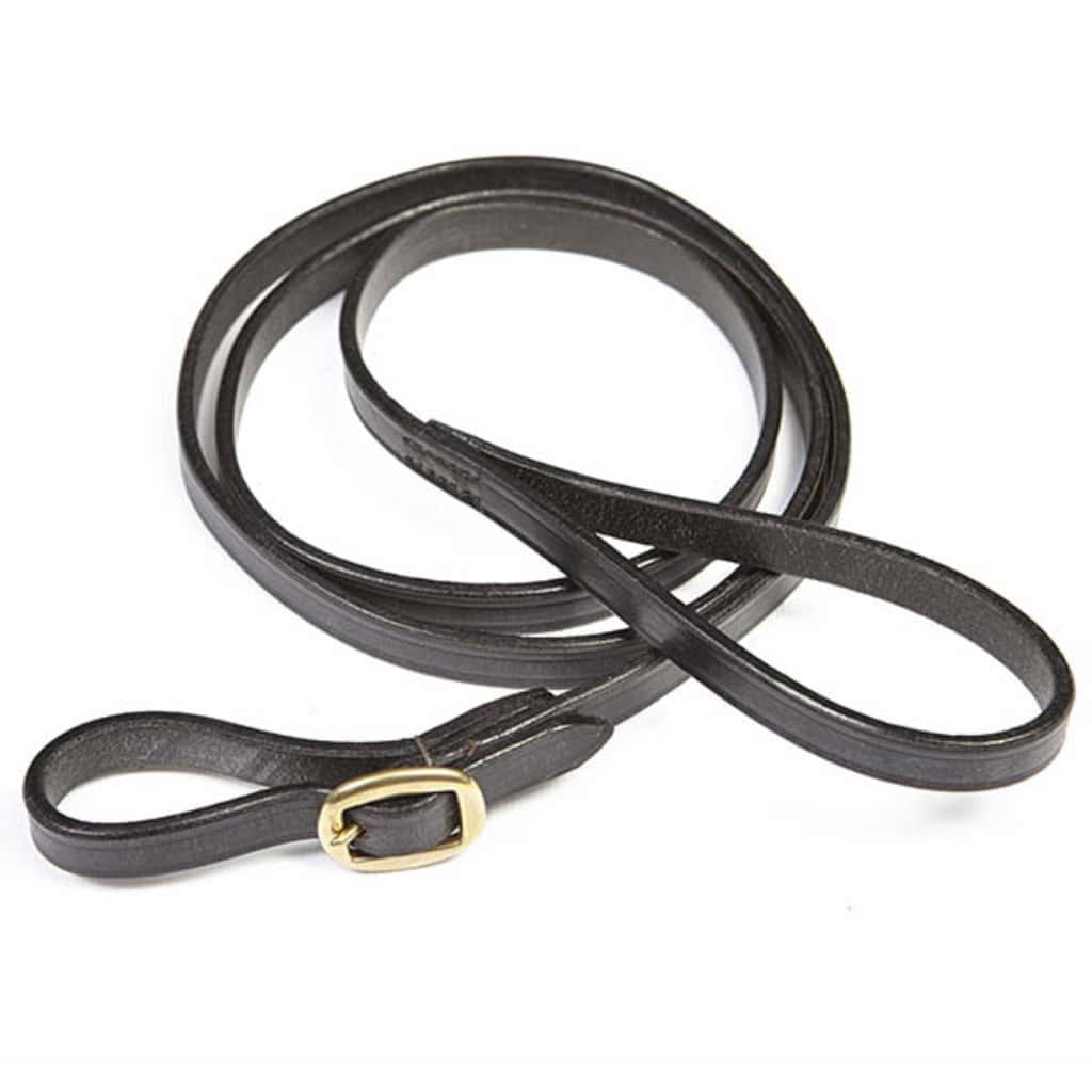 English Leather Lead Rein with Brass Buckle