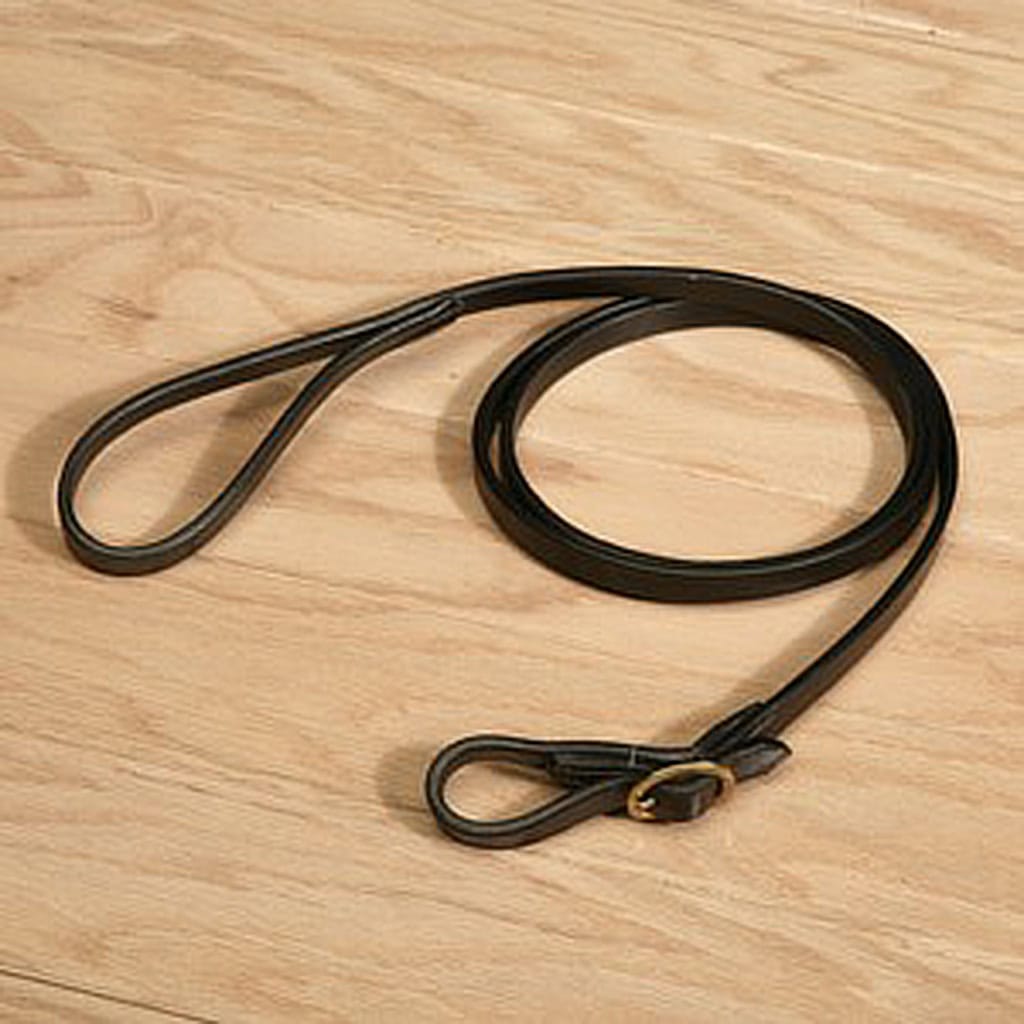 English Leather Lead Rein with Brass Buckle