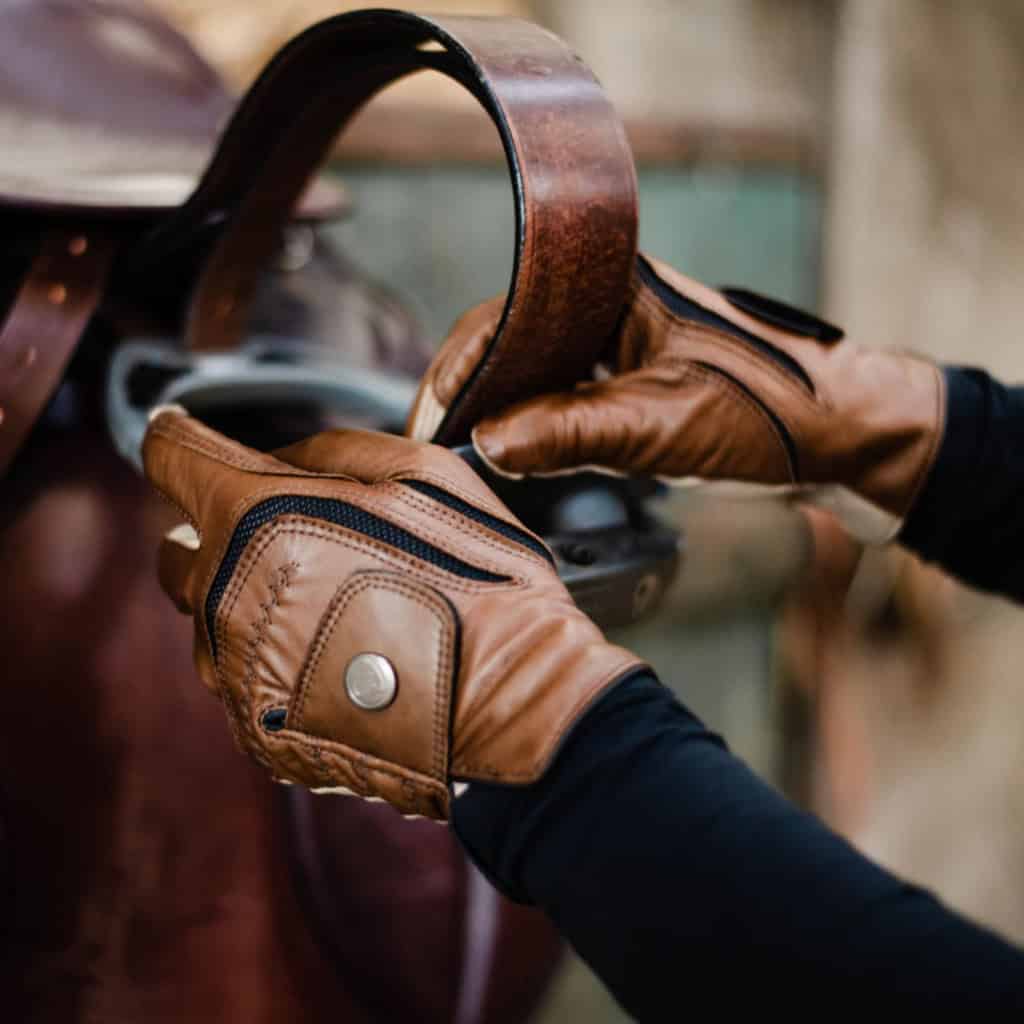 SSG Hybrid Leather and Aquasuede Riding Gloves