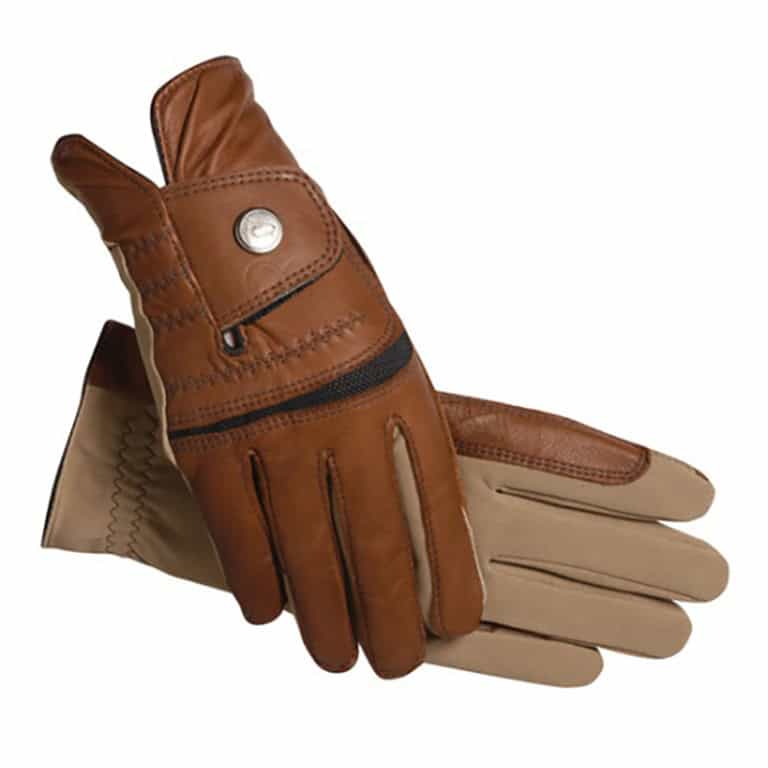 SSG Hybrid Leather and Aquasuede Riding Gloves