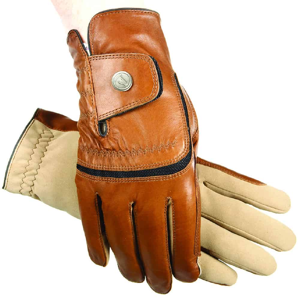 SSG Hybrid Leather and Aquasuede Riding Gloves