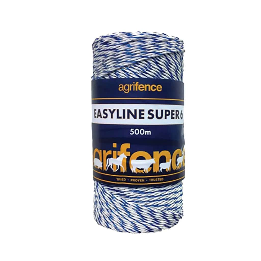Agrifence Easyline SUPER 6 White Polywire - 250m (H4601)