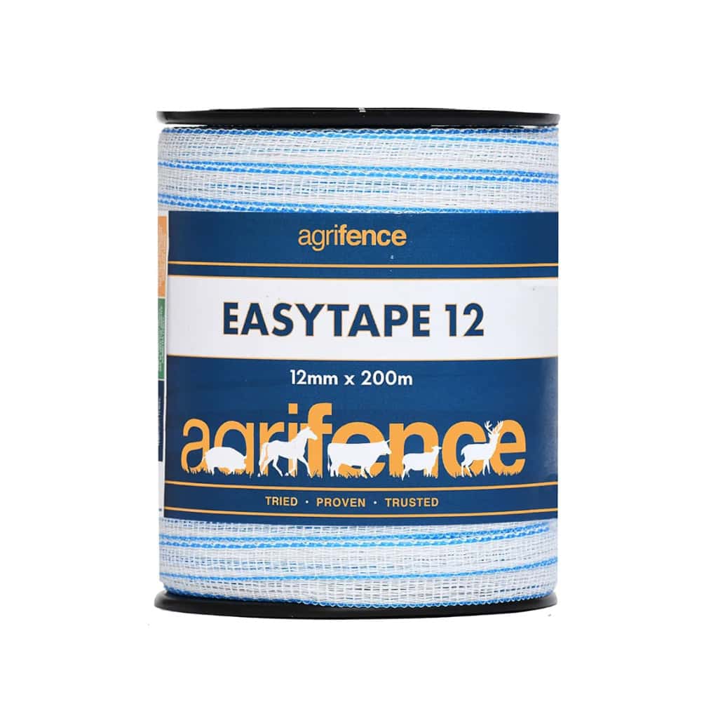 Agrifence Easytape 12 White Polytape 12mm x 200m (H4753)