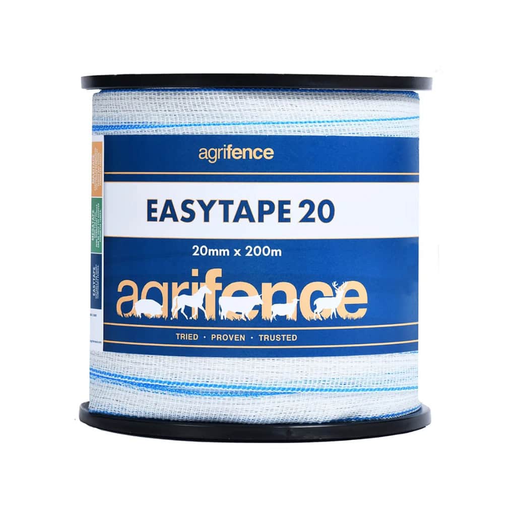 Agrifence Easytape 20 White Polytape 20mm x 200m (H4754)