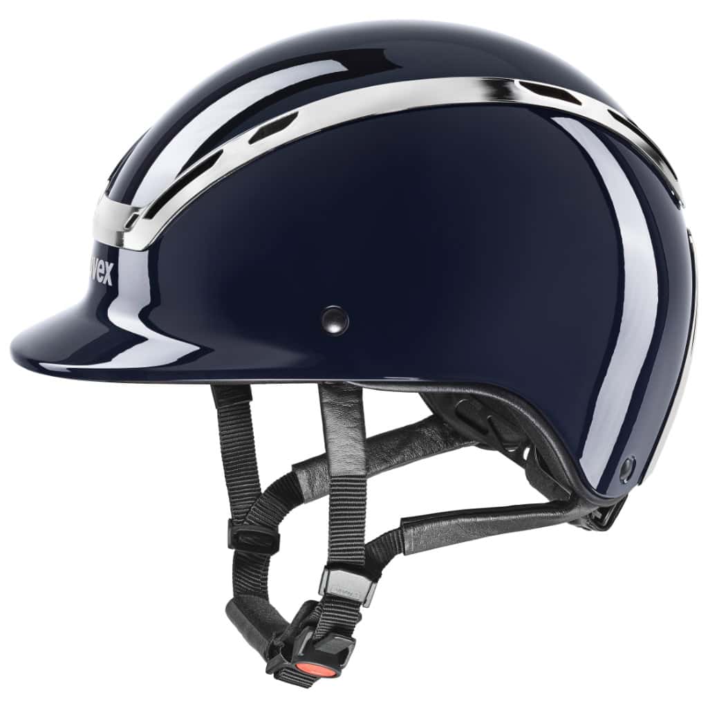 UVEX Exxeed Shiny Chrome Hybrid Riding Helmet