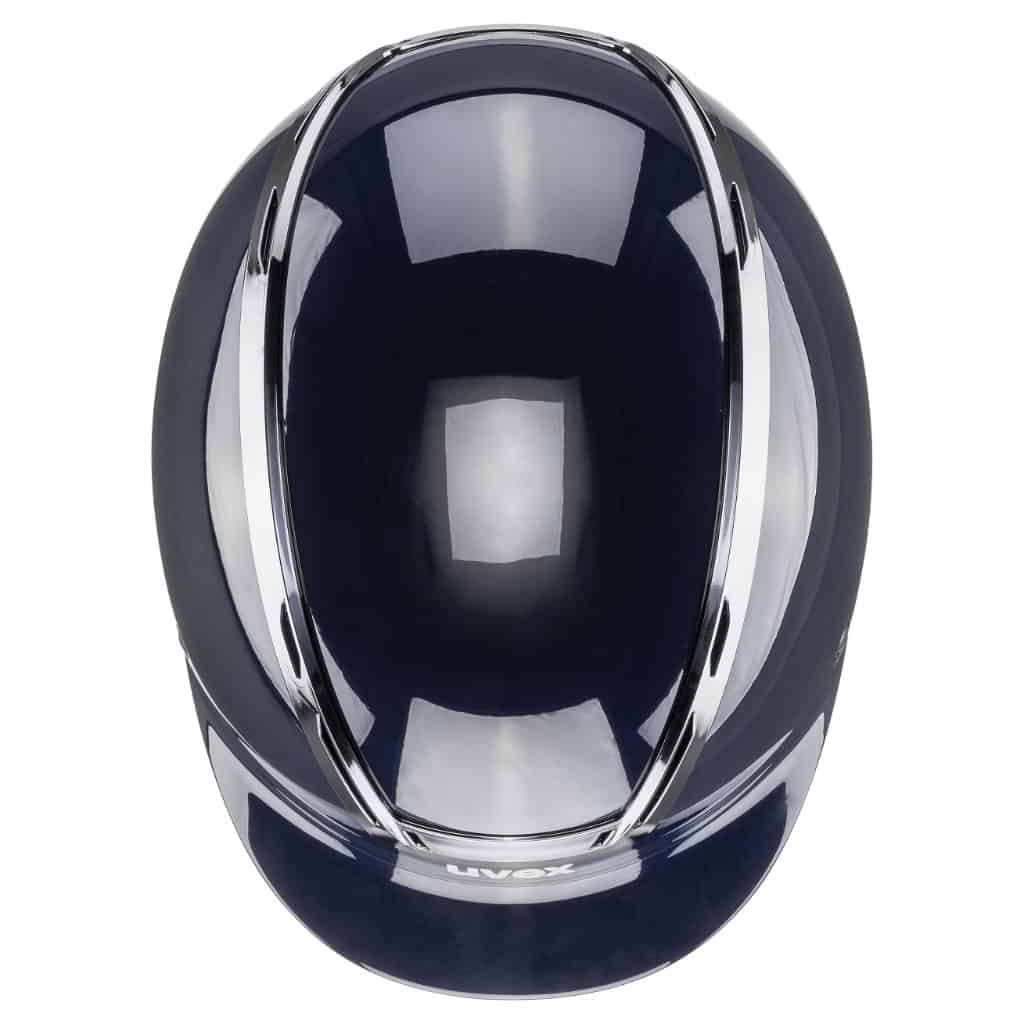 UVEX Exxeed Shiny Chrome Hybrid Riding Helmet