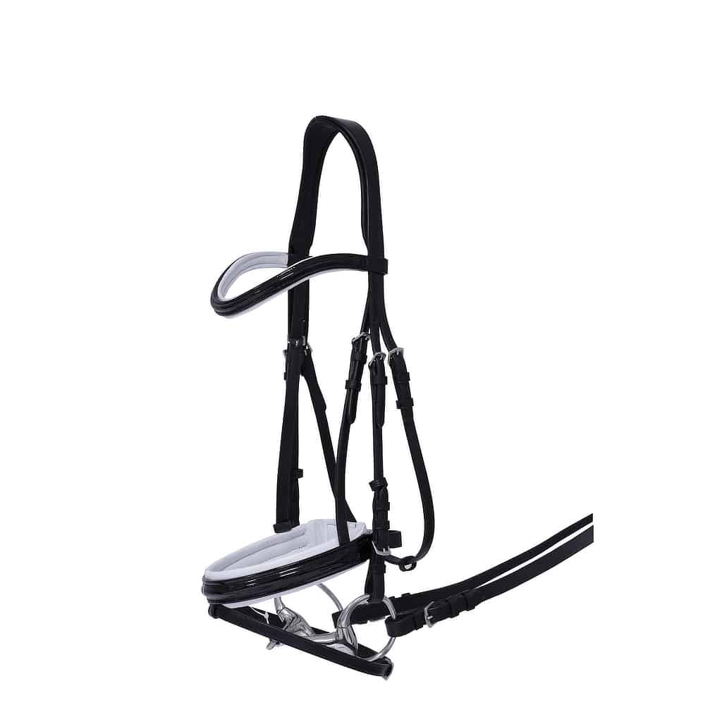 Waldhausen S-Line Black Patent Dressage Bridle