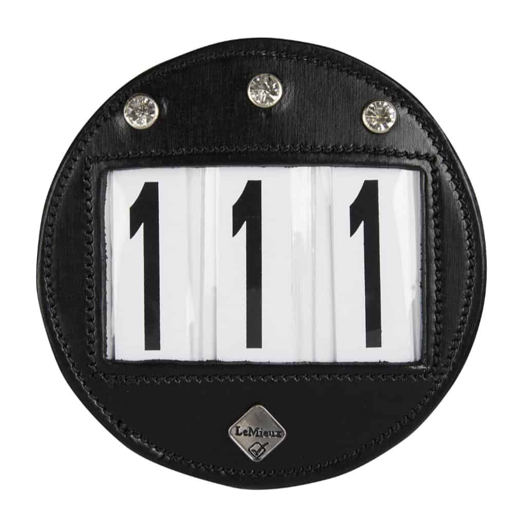 LeMieux Luxury Leather Diamante Bridle Number Holder