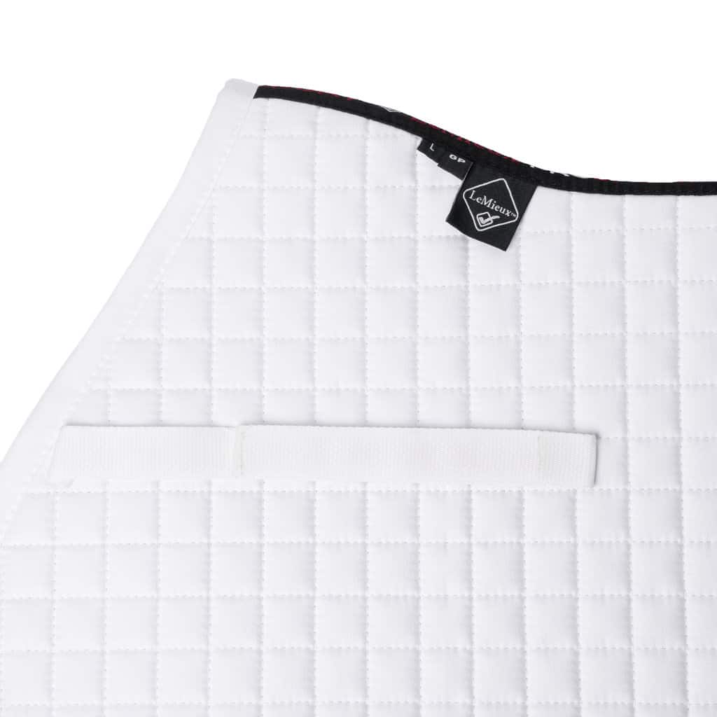 LeMieux ProSport Plain White Cotton GP Square