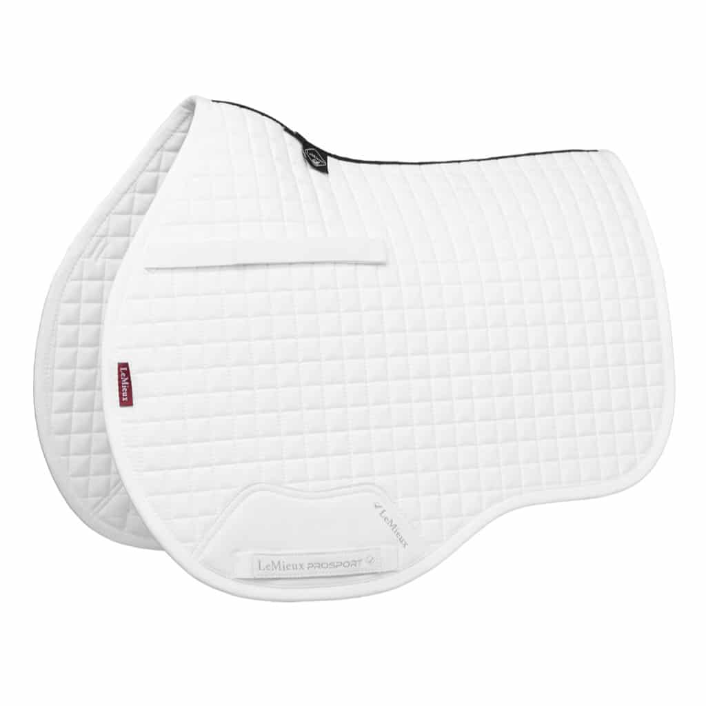 LeMieux ProSport Plain White Cotton GP Square