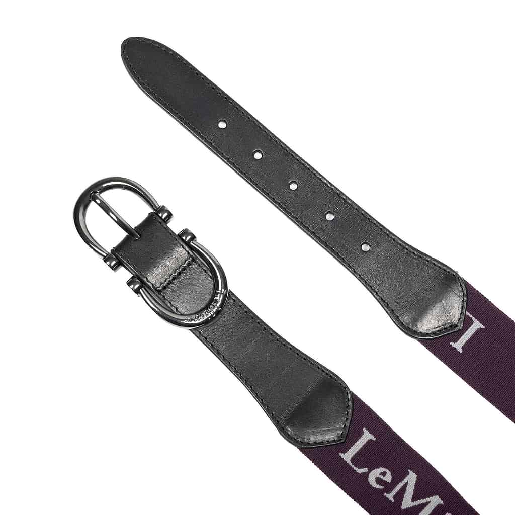 LeMieux Elasticated Belt - Aubergine