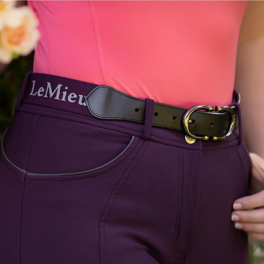 LeMieux Elasticated Belt - Aubergine