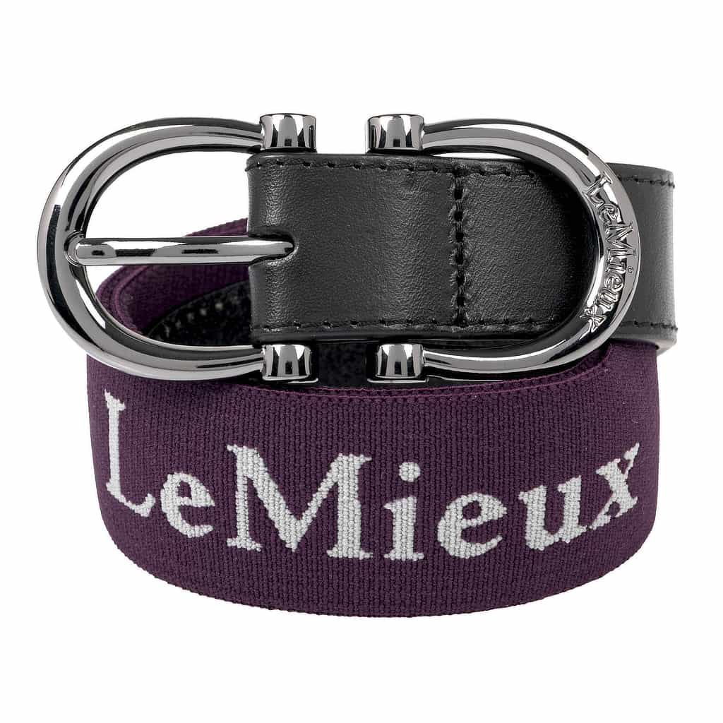 LeMieux Elasticated Belt - Aubergine